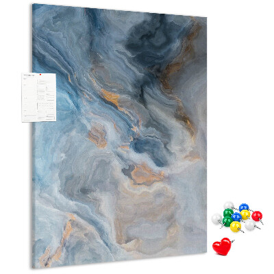 Pin board Abstract pattern in blue tones