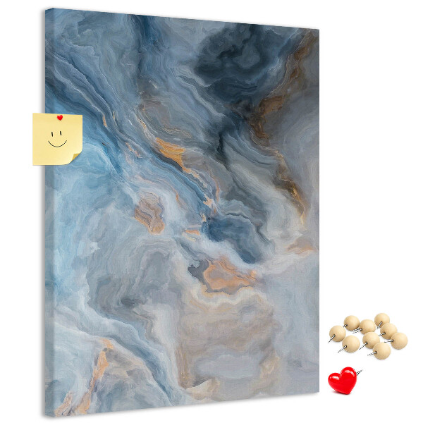 Pin board Abstract pattern in blue tones