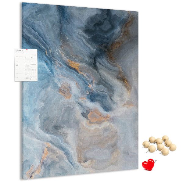 Pin board Abstract pattern in blue tones