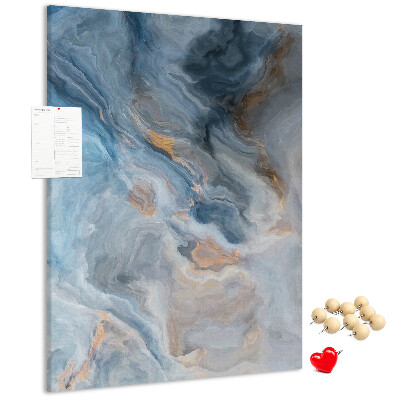 Pin board Abstract pattern in blue tones