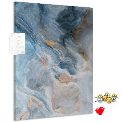 Pin board Abstract pattern in blue tones