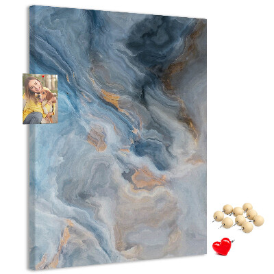 Pin board Abstract pattern in blue tones