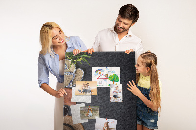 Memo cork board Stylish layout with natural accents