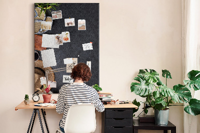 Memo cork board Stylish layout with natural accents