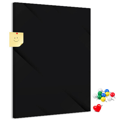 Cork notice board Black board with a minimalist design