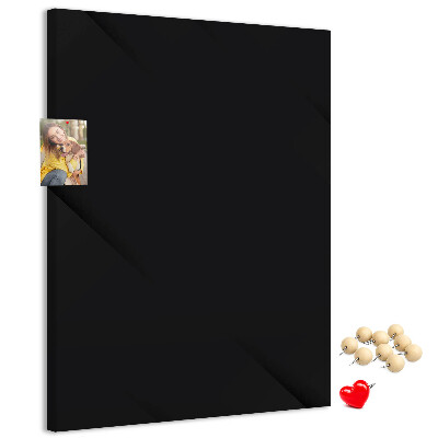 Cork notice board Black board with a minimalist design