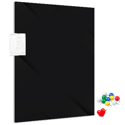 Cork notice board Black board with a minimalist design