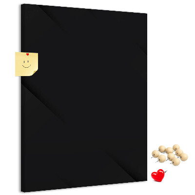 Cork notice board Black board with a minimalist design