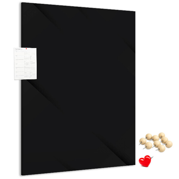 Cork notice board Black board with a minimalist design