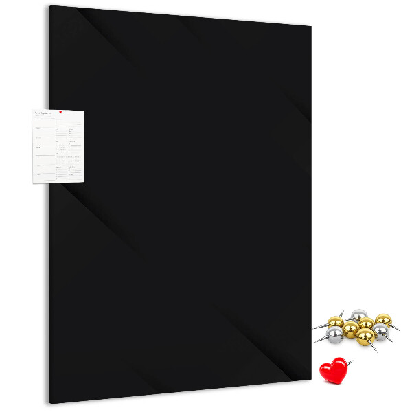 Cork notice board Black board with a minimalist design