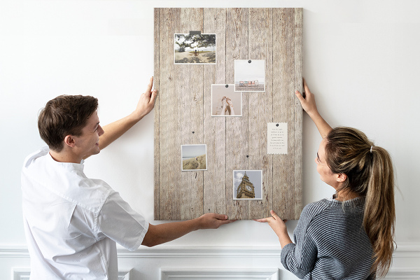 Pin board Rustic boards in a natural shade