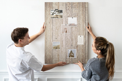 Pin board Rustic boards in a natural shade