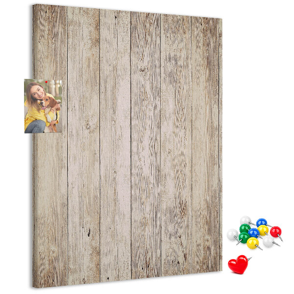 Pin board Rustic boards in a natural shade