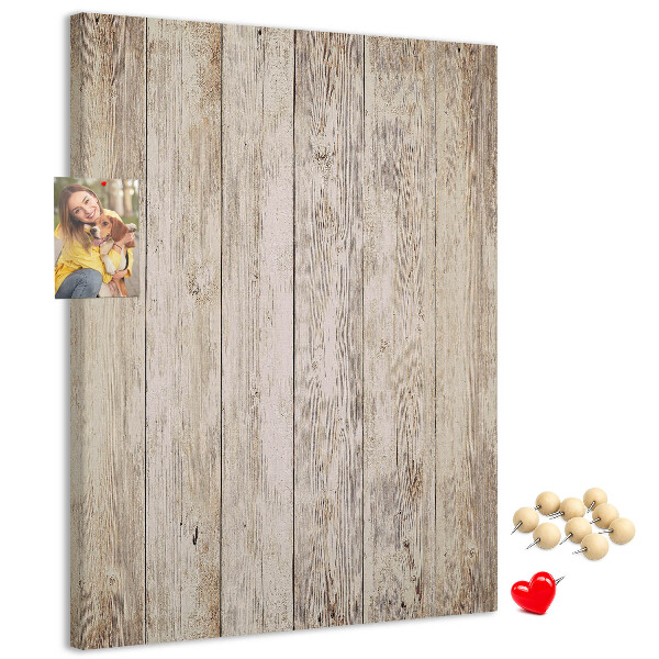 Pin board Rustic boards in a natural shade