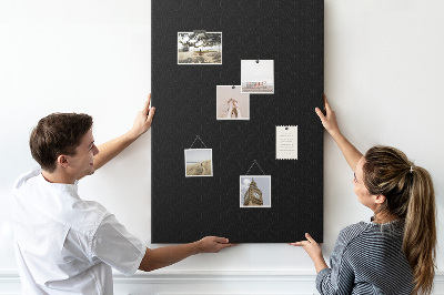 Wall cork memo board A mysterious forest in intense colors