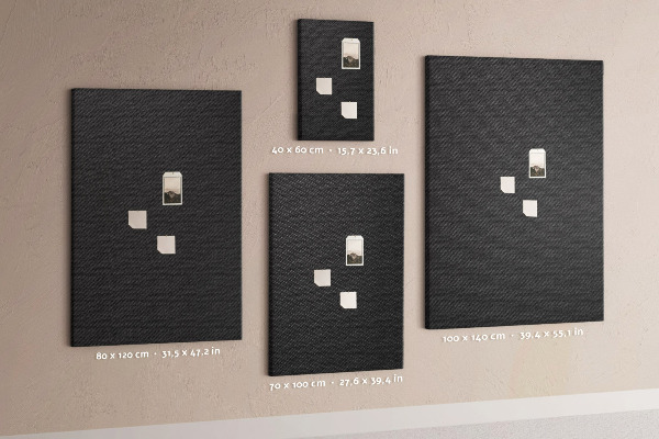 Pin board Black texture with a subtle charcoal pattern