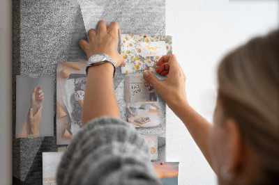 Wall cork memo board Concrete geometry in shades of gray
