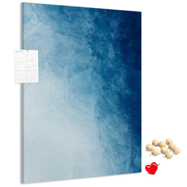 Pin board Shades of blue in a delicate weave