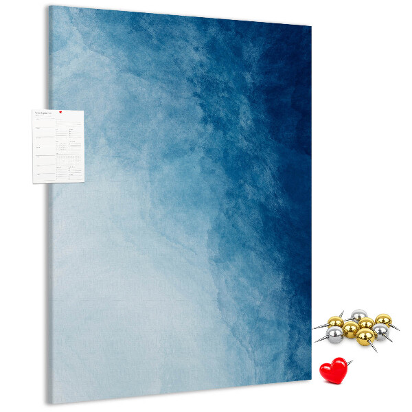Pin board Shades of blue in a delicate weave