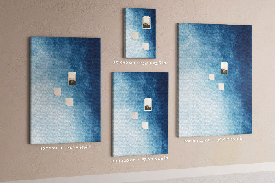 Pin board Shades of blue in a delicate weave