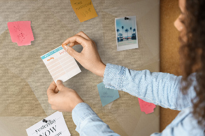 Pin board Geometry in shades of beige and brown