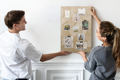 Pin board Geometry in shades of beige and brown