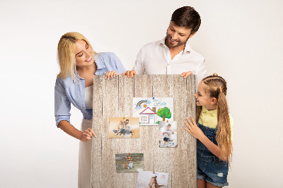 Memo cork board Natural pattern of wooden boards on the background