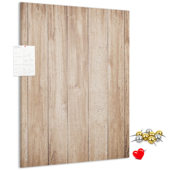 Memo cork board Natural pattern of wooden boards on the background