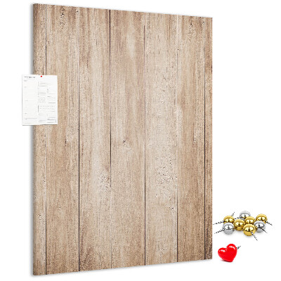 Memo cork board Natural pattern of wooden boards on the background