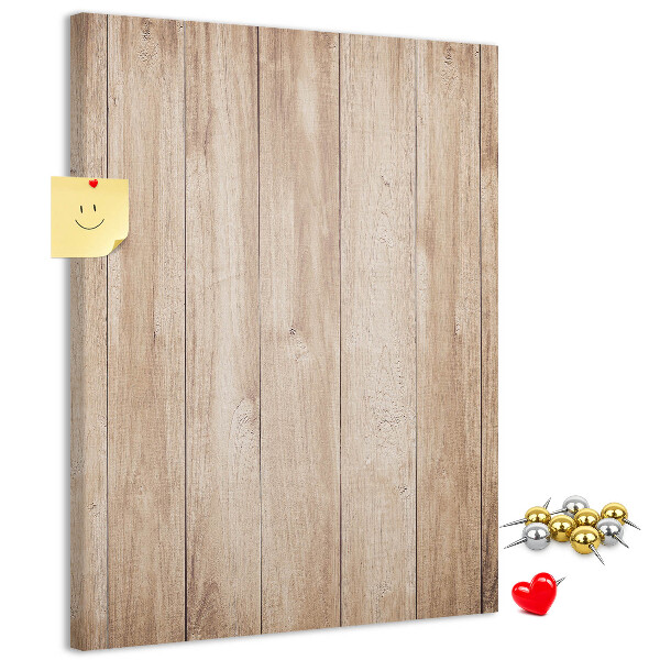 Memo cork board Natural pattern of wooden boards on the background