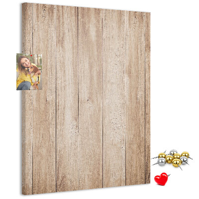 Memo cork board Natural pattern of wooden boards on the background