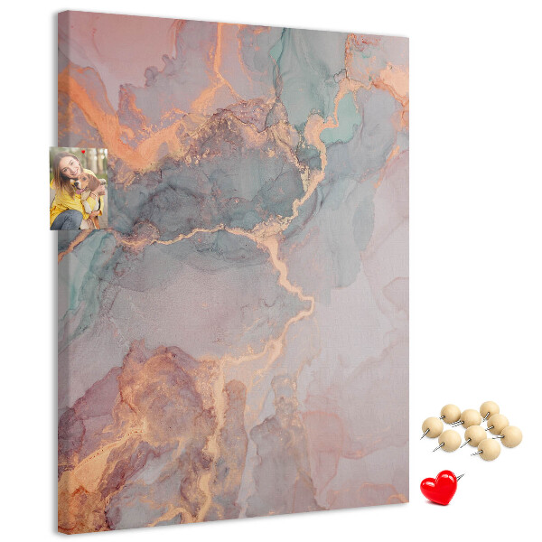Memo cork board Abstract pattern with delicate veins