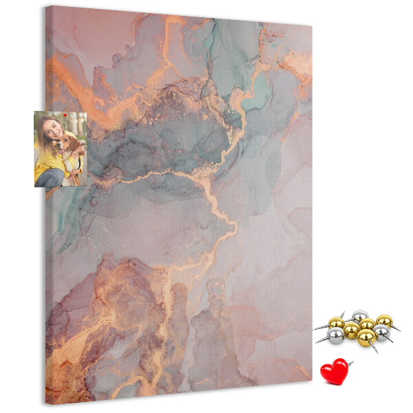 Memo cork board Abstract pattern with delicate veins