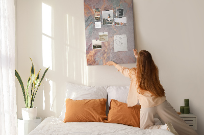 Memo cork board Abstract pattern with delicate veins