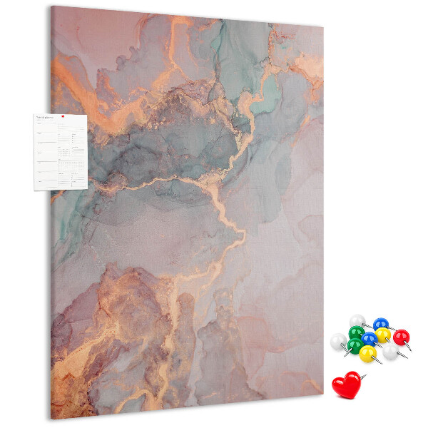 Memo cork board Abstract pattern with delicate veins