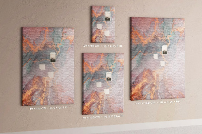Memo cork board Abstract pattern with delicate veins