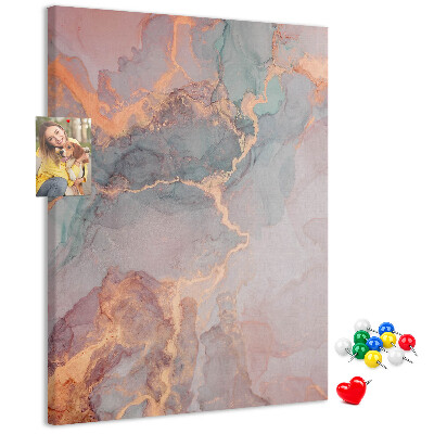 Memo cork board Abstract pattern with delicate veins