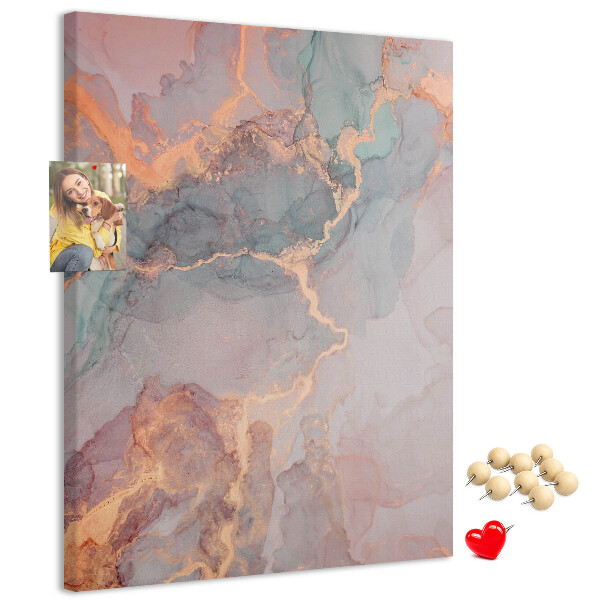 Memo cork board Abstract pattern with delicate veins