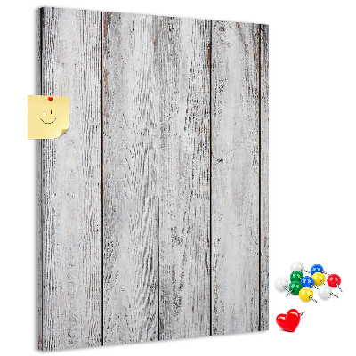 Memo cork board Creaking boards in shades of gray