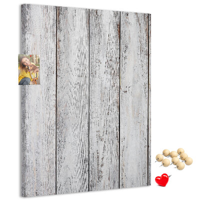 Memo cork board Creaking boards in shades of gray