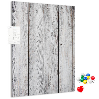 Memo cork board Creaking boards in shades of gray