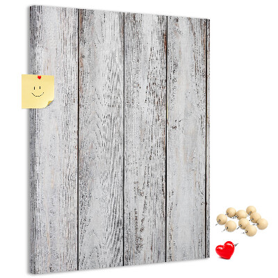 Memo cork board Creaking boards in shades of gray