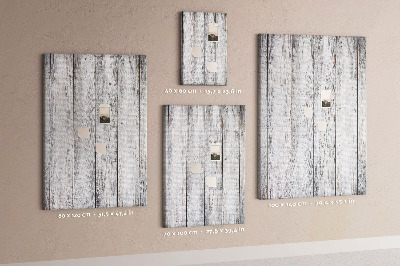 Memo cork board Creaking boards in shades of gray