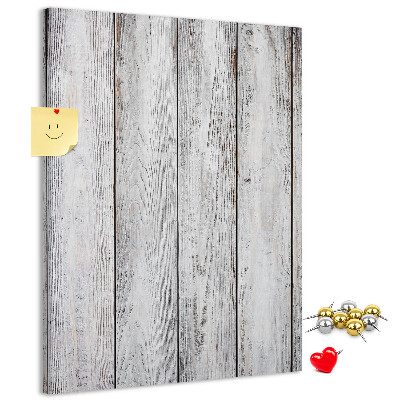Memo cork board Creaking boards in shades of gray