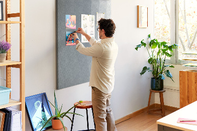 Wall cork memo board Geometric pattern in shades of gray