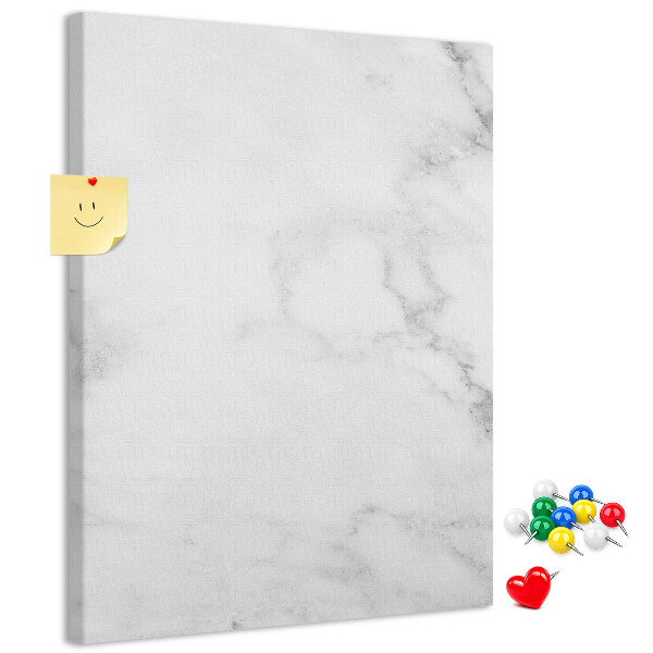 Cork notice board Elegant marble pattern in neutral tones