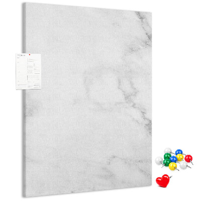 Cork notice board Elegant marble pattern in neutral tones