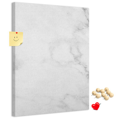Cork notice board Elegant marble pattern in neutral tones