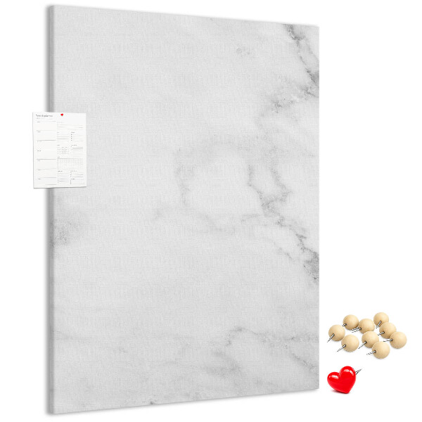 Cork notice board Elegant marble pattern in neutral tones