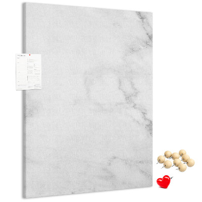 Cork notice board Elegant marble pattern in neutral tones